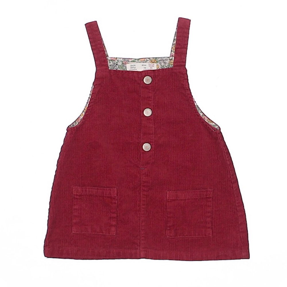 ZARA Corduroy Pinafore Dress